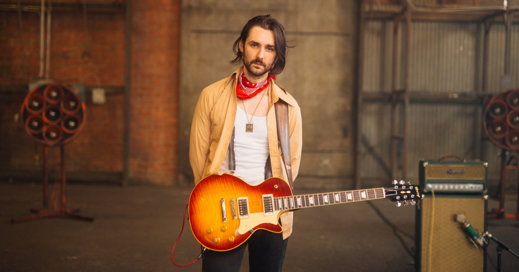 Zane Carney with a Heritage H-150 Custom Core Electric Guitar